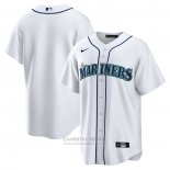 Camiseta Beisbol Hombre Seattle Mariners Primera Replica Blanco