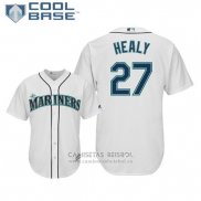 Camiseta Beisbol Hombre Seattle Mariners Ryon Healy Cool Base Primera Blanco