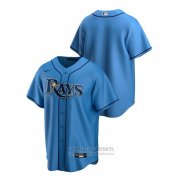 Camiseta Beisbol Hombre Tampa Bay Rays Replica Alterno Azul