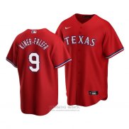 Camiseta Beisbol Hombre Texas Rangers Isiah Kiner Falefa Replica Alterno Rojo