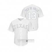 Camiseta Beisbol Hombre Texas Rangers Joey Gallo 2019 Players Weekend Replica Blanco