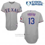 Camiseta Beisbol Hombre Texas Rangers Jurickson Profar 13 Gris Cool Base