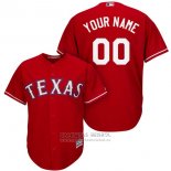 Camiseta Beisbol Hombre Texas Rangers Personalizada Rojo