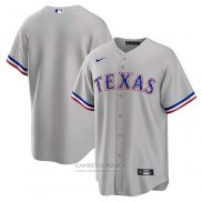 Camiseta Beisbol Hombre Texas Rangers Road Replica Gris