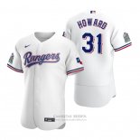 Camiseta Beisbol Hombre Texas Rangers Spencer Howard Autentico Primera Blanco