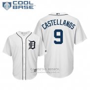 Camiseta Beisbol Hombre Tigers Nick Castellanos Cool Base Primera Blanco