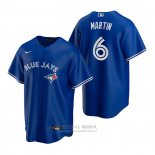 Camiseta Beisbol Hombre Toronto Blue Jays Austin Martin Replica 2020 Azul