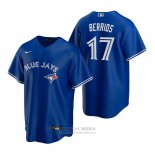Camiseta Beisbol Hombre Toronto Blue Jays Jose Berrios Replica Alterno Azul