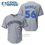 Camiseta Beisbol Hombre Toronto Blue Jays Mark Buehrle 56 Gris Cool Base