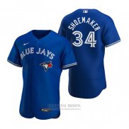 Camiseta Beisbol Hombre Toronto Blue Jays Matt Shoemaker Autentico 2020 Alterno Azul
