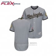 Camiseta Beisbol Hombre Washington Nationals 2018 Dia de los Caidos Flex Base Gris