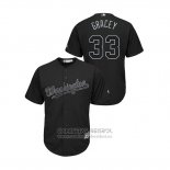 Camiseta Beisbol Hombre Washington Nationals Matt Grace 2019 Players Weekend Replica Negro