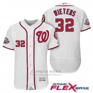 Camiseta Beisbol Hombre Washington Nationals Matt Wieters Blanco 2018 All Star Primera Flex Base