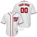 Camiseta Beisbol Hombre Washington Nationals Personalizada Blanco2