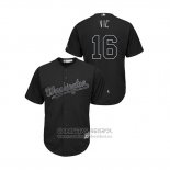 Camiseta Beisbol Hombre Washington Nationals Victor Robles 2019 Players Weekend Replica Negro