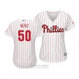 Camiseta Beisbol Mujer Philadelphia Phillies Hector Neris Cool Base Primera Blanco