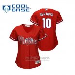 Camiseta Beisbol Mujer Philadelphia Phillies J.t. Realmuto Cool Base Alterno Rojo