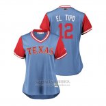 Camiseta Beisbol Mujer Texas Rangers Rougned Odor 2018 LLWS Players Weekend El Tipo Azul