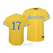 Camiseta Beisbol Nino Boston Red Sox Nathan Eovaldi 2021 City Connect Replica Oro