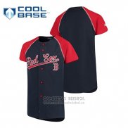 Camiseta Beisbol Nino Boston Red Sox Personalizada Stitches Azul Rojo