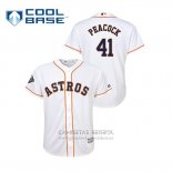 Camiseta Beisbol Nino Houston Astros Brad Peacock 2019 World Series Bound Cool Base Blanco