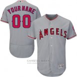 Camiseta Beisbol Nino Los Angeles Angels Personalizada Gris
