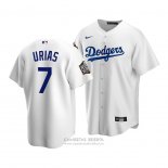 Camiseta Beisbol Nino Los Angeles Dodgers Julio Urias 2020 Primera Replica Blanco