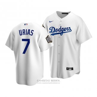 Camiseta Beisbol Nino Los Angeles Dodgers Julio Urias 2020 Primera Replica Blanco