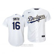 Camiseta Beisbol Nino Los Angeles Dodgers Will Smith 2021 Gold Program Replica Blanco