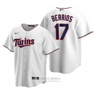 Camiseta Beisbol Nino Minnesota Twins Jose Berrios Replica Primera Blanco