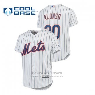 Camiseta Beisbol Nino New York Mets Pete Alonso Cool Base Primera Blanco