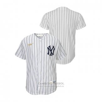 Camiseta Beisbol Nino New York Yankees Cooperstown Collection Blanco