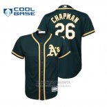 Camiseta Beisbol Nino Oakland Athletics Matt Chapman Cool Base Alterno Verde