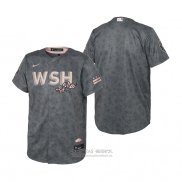 Camiseta Beisbol Nino Washington Nationals 2022 City Connect Replica Gris