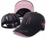 Gorra New York Yankees Negro Rosa1