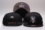 Gorra New York Yankees Snapbacks Negro Violeta