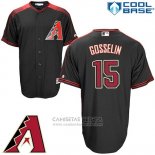 Camiseta Beisbol Hombre Arizona Diamondbacks 15 Phil Gosselin Negro Cool Base