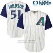 Camiseta Beisbol Hombre Arizona Diamondbacks 51 Randy Johnson Blanco Cool Base