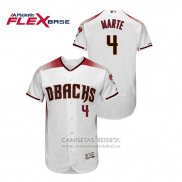 Camiseta Beisbol Hombre Arizona Diamondbacks Ketel Marte Autentico Flex Base Blanco Rojo
