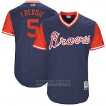 Camiseta Beisbol Hombre Atlanta Braves 2017 Little League World Series 5 Frojodie Freeman Azul