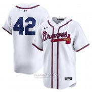 Camiseta Beisbol Hombre Atlanta Braves 2024 Jackie Robinson Day Primera Limited Blanco