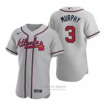 Camiseta Beisbol Hombre Atlanta Braves Dale Murphy Autentico 2020 Road Gris