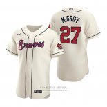 Camiseta Beisbol Hombre Atlanta Braves Fred Mcgriff Autentico 2020 Alterno Crema