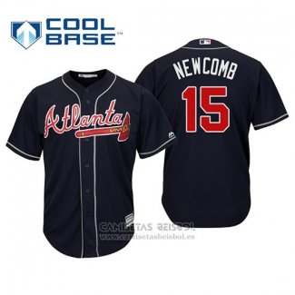 Camiseta Beisbol Hombre Atlanta Braves Sean Newcomb Cool Base Alterno 2019 Azul