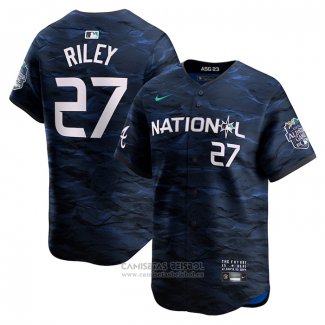 Camiseta Beisbol Hombre Austin Riley All Star 2023 Azul