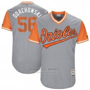 Camiseta Beisbol Hombre Baltimore Orioles 2017 Little League World Series 56 Darren Oday Gris