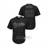 Camiseta Beisbol Hombre Baltimore Orioles Jace Peterson 2019 Players Weekend Petey Replica Negro