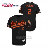 Camiseta Beisbol Hombre Baltimore Orioles Jonathan Villar 150th Aniversario Patch Autentico Flex Base Negro