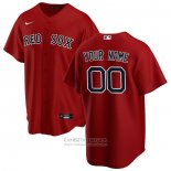 Camiseta Beisbol Hombre Boston Red Sox Alterno Replica Personalizada Rojo