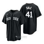 Camiseta Beisbol Hombre Boston Red Sox Chris Sale Replica 2021 Negro